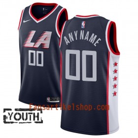 Los Angeles Clippers Trikot Benutzerdefinierte 2018-19 Nike City Edition Navy Swingman - Kinder